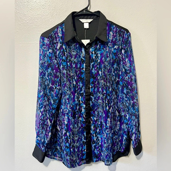 Christopher & Banks NWT Printed Blouse - Small - Picture 2 of 5